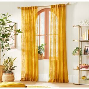 Opalhouse Gold Sheer Curtains